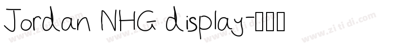 Jordan NHG display字体转换